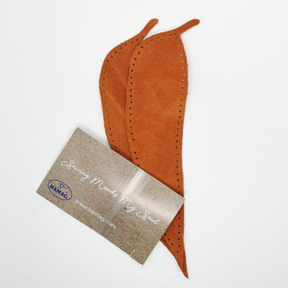 Leaf Shaped Suede Leather Elbow Patch/Embellishment
