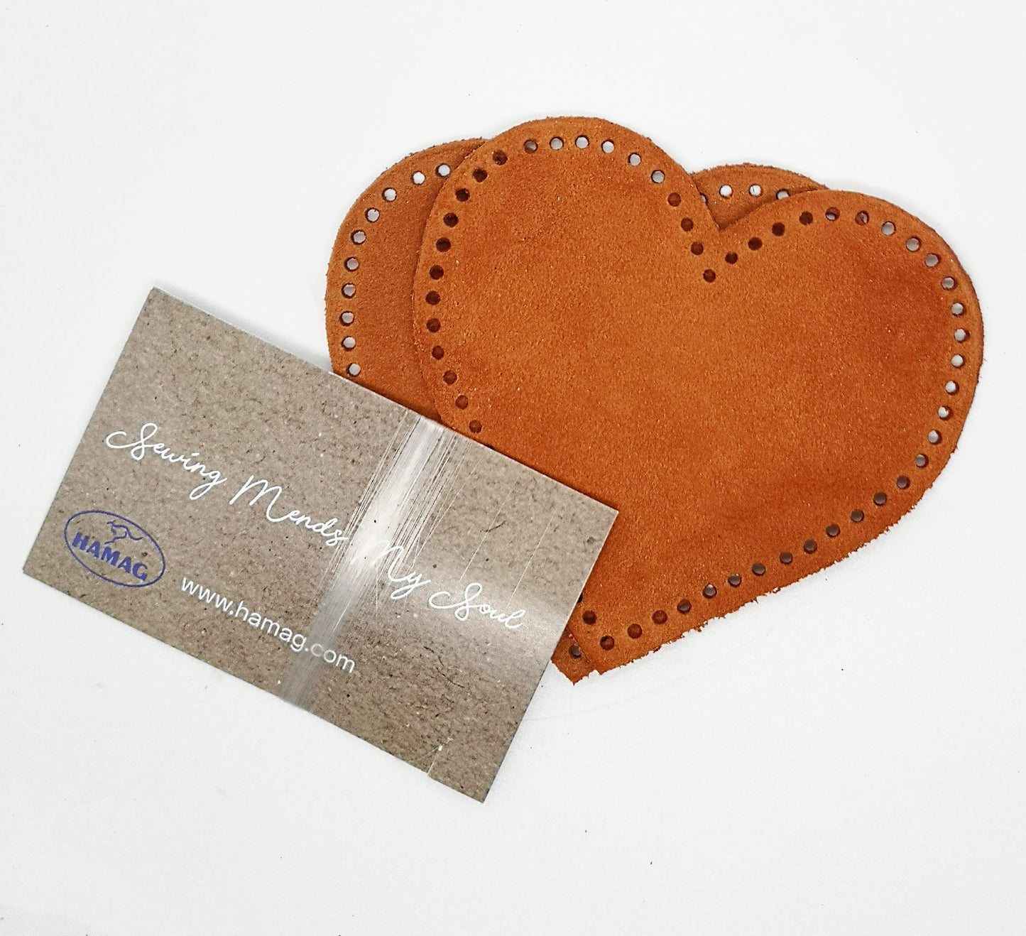 Heart Shaped Suede Leather Elbow Patch/Embellishment