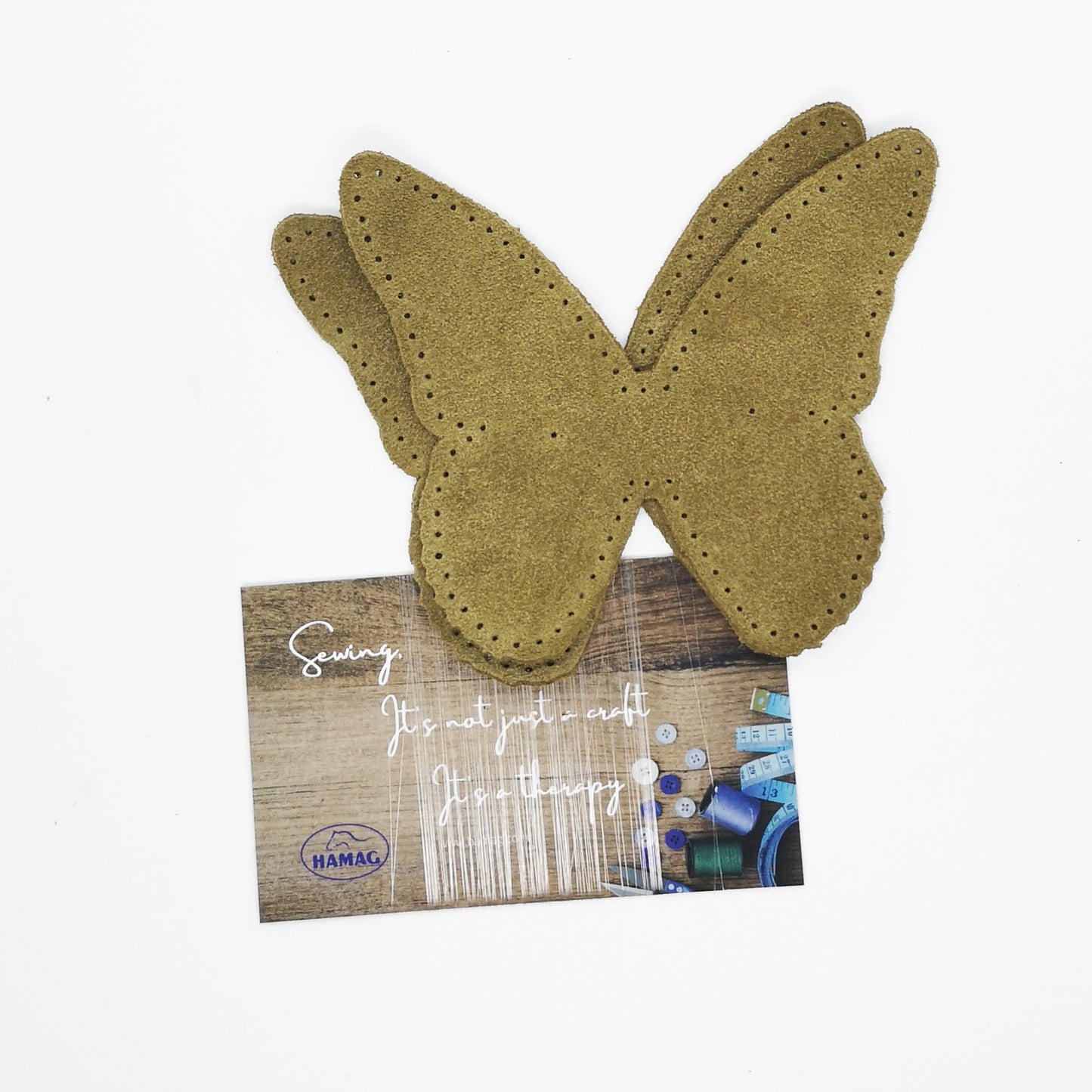 Butterfly Shaped Suede Leather Elbow Patch/Embellishment