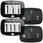 Hamag™ Patent Leather Bridle Number Holders (Pair)