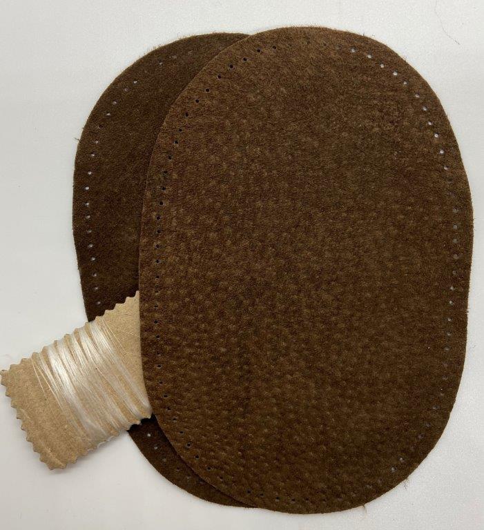 Pigskin Leather Hand punched Elbow/Knee Patches