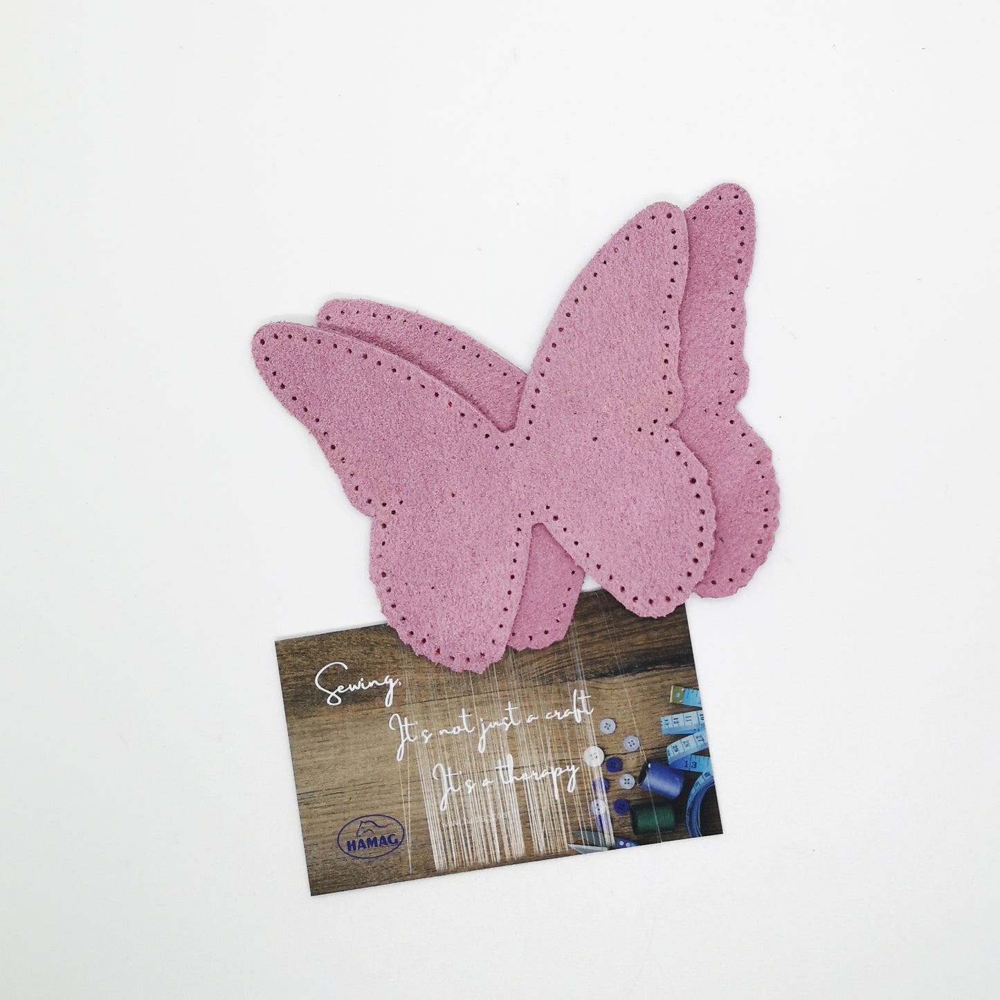 Butterfly Shaped Suede Leather Elbow Patch/Embellishment