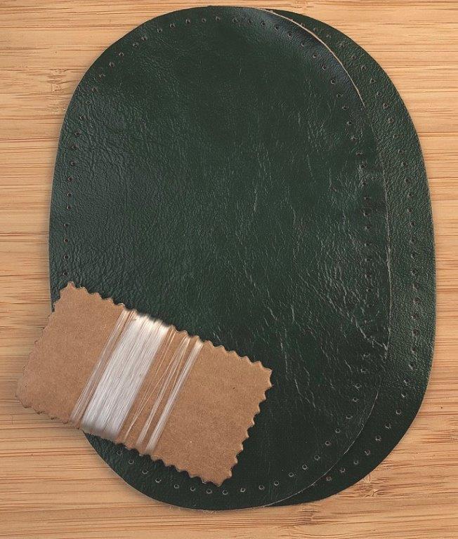 Hand Punched Kangaroo Leather Elbow/Knee Patches
