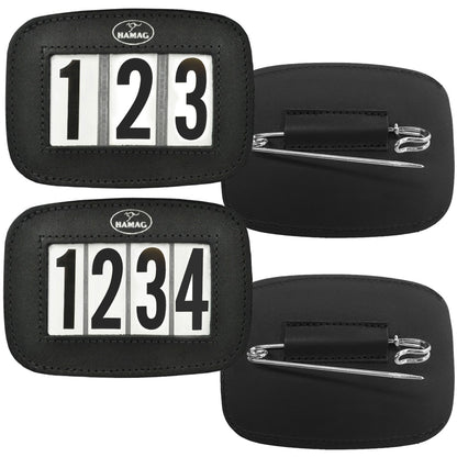 Hamag™ Leather Saddle Cloth Number Holders (Pair)