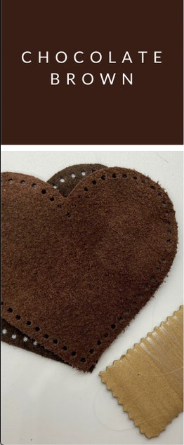 Heart Shaped Suede Leather Elbow Patch/Embellishment