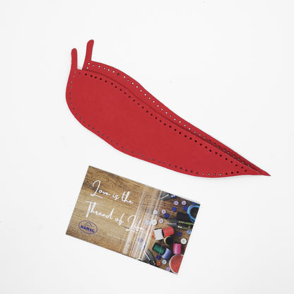 Punched Leaf Shaped Kangaroo Leather Elbow/Knee Patches