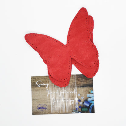 Butterfly Shaped Suede Leather Elbow Patch/Embellishment
