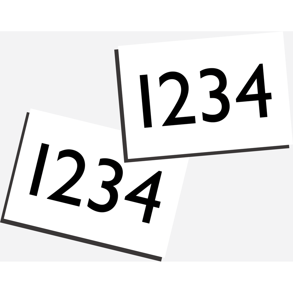 Engraved Numbers - for Number Holders
