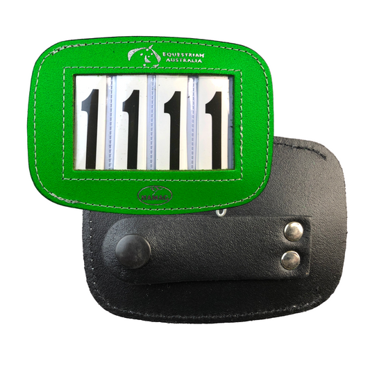 Equestrian Australia Stallion Hamag™ Leather Bridle Number Holders (Pair)